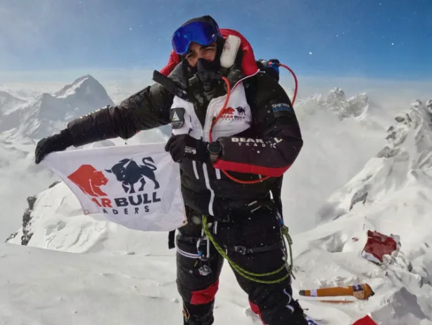 Andrew Aziz on Mount Everest